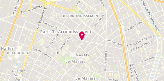 Plan de Muskhane, 3 Rue Pastourelle, 75003 Paris