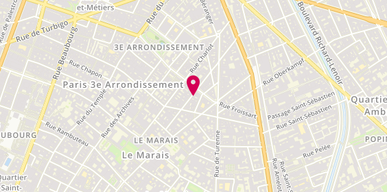 Plan de Gachon Pothier, 26 Rue de Saintonge, 75003 Paris