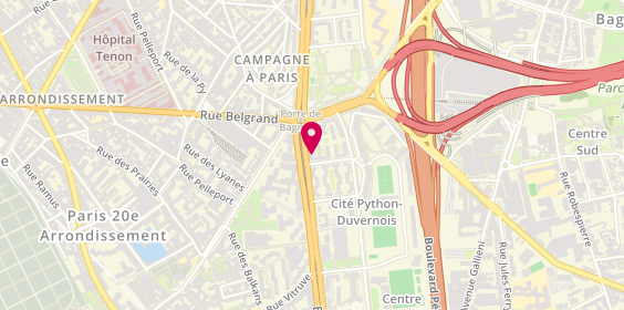 Plan de Rideaux et compagnie, 164 Boulevard Davout, 75020 Paris