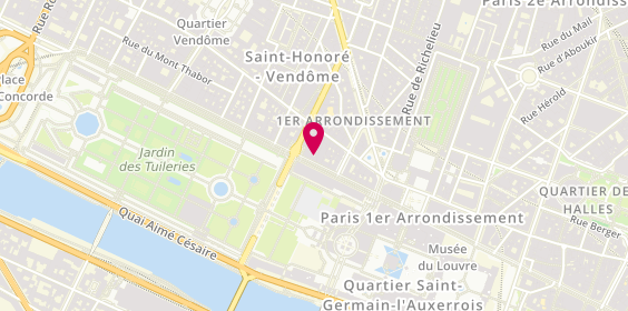 Plan de Bureau de change| ChangeGroup, 190 Rue de Rivoli, 75001 Paris