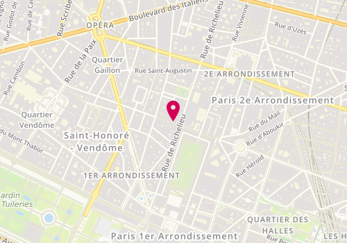 Plan de Veraseta, 18 Rue des Petits Champs, 75002 Paris