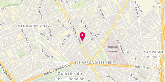 Plan de NOURISSAT Patrice, 230 Rue des Pyrénées, 75020 Paris