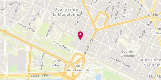 Plan de Ercuis Raynaud, 8 Bis Rue Boissy d'Anglas, 75008 Paris