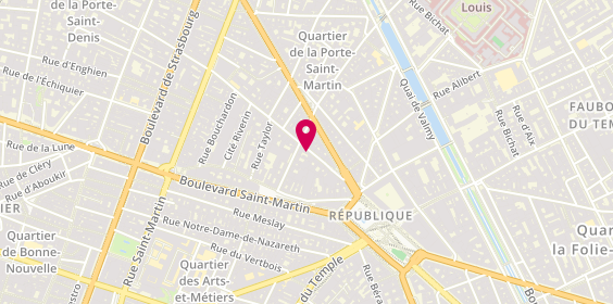 Plan de La Trésorerie, 11 Rue du Château d'Eau, 75010 Paris