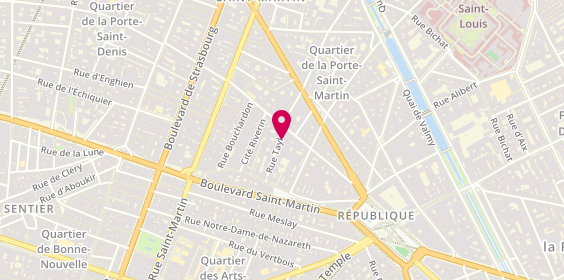 Plan de Maison Lévy, 20 Rue Taylor, 75010 Paris