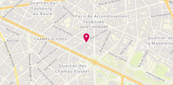 Plan de Monalia, 25 Rue de Ponthieu, 75008 Paris