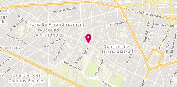 Plan de POLYEDRE Gabriel RAVET Eric DOUETTE et E, 104 Faubourg Saint Honoré, 75008 Paris