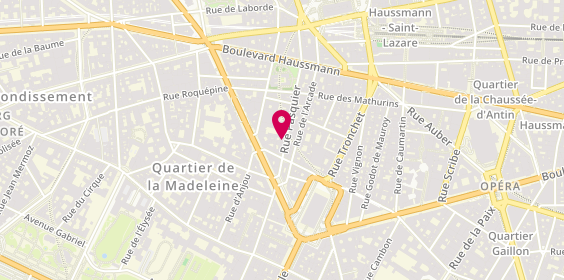Plan de Club Pierre Brochard, 9 Rue Pasquier, 75008 Paris