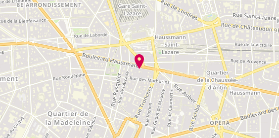 Plan de Eba Haussmann, 63 Boulevard Haussmann, 75008 Paris