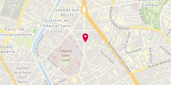 Plan de Fafa Design, 44 avenue Claude Vellefaux, 75010 Paris