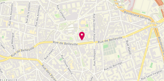 Plan de Maison Anne-Laure, 231 Rue Belleville, 75019 Paris
