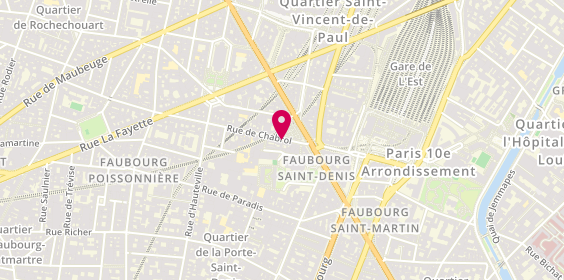 Plan de Work with island, 15 Rue de Chabrol, 75010 Paris