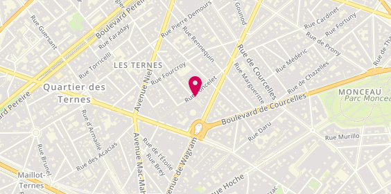 Plan de Poncera, 26 Rue Poncelet, 75017 Paris