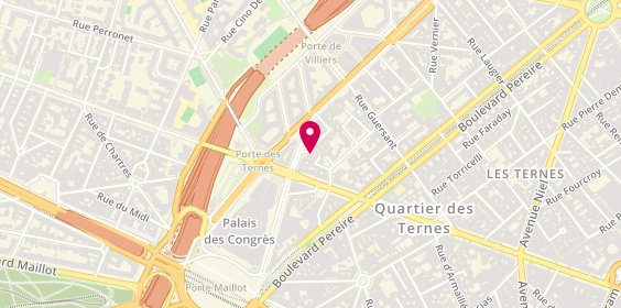 Plan de Lacoste LACOSTE-DIVAY Sylvie Patricia, 21 Rue Ruhmkorff, 75017 Paris