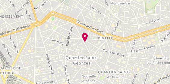 Plan de La Maison Pigalle, 22 Rue Pierre Fontaine, 75009 Paris