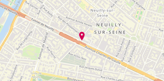 Plan de La Compagnie du Lit, 134 avenue Charles de Gaulle, 92200 Neuilly-sur-Seine