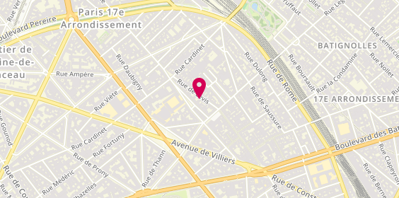 Plan de La P'tite Cocotte, 71 rue de Lévis, 75017 Paris