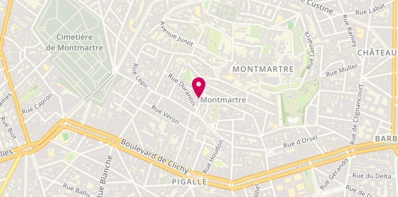 Plan de Curiositas, 7 Rue Ravignan, 75018 Paris