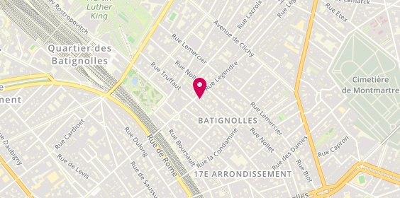 Plan de Le Pestacle de Maëlou, 92 Rue Legendre, 75017 Paris