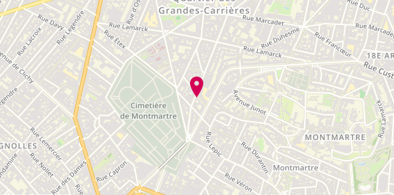 Plan de C'Est Extra, 18 Rue Damrémont, 75018 Paris