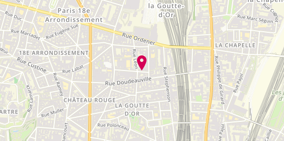Plan de La ressourcerie le Poulpe, 4 Bis Rue d'Oran, 75018 Paris