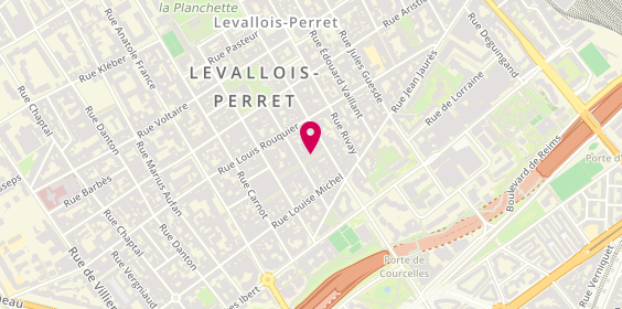 Plan de Casto Levallois, 4 Rue Henri Barbusse, 92300 Levallois-Perret