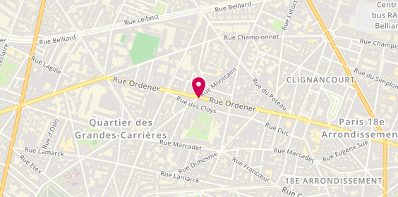 Plan de Orbitec Diffusion, 157 Ordener, 75018 Paris