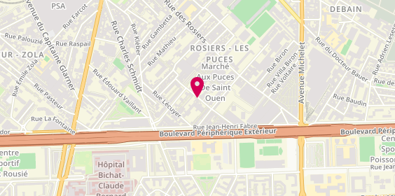 Plan de Antiquités Maison Rolland, 22 Rue Jules Vallès, 93400 Saint-Ouen-sur-Seine