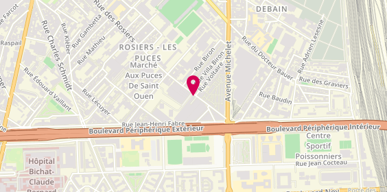 Plan de Van Wassenhove Antiquites, 132 Rue des Rosiers, 93400 Saint-Ouen-sur-Seine