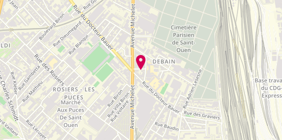 Plan de Escoffre Ebeniste, 6 Rue Claude Guinot, 93400 Saint-Ouen-sur-Seine