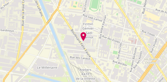 Plan de Centrale Parquet - Aubervilliers, 86 Boulevard Félix Faure, 93300 Aubervilliers