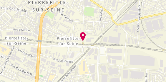 Plan de Paritex, 115 Rue Etienne Dolet, 93380 Pierrefitte-sur-Seine