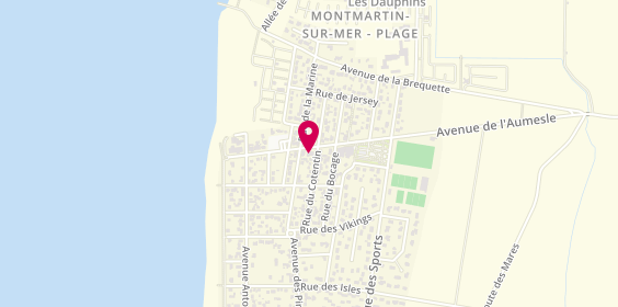 Plan de La Boîte à Sardines, 22 avenue de l'Aumesle, 50590 Hauteville-sur-Mer