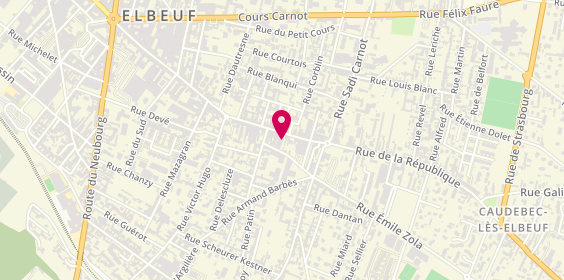 Plan de Gerard Pasquier Meubles, 181 Rue de la République, 76320 Caudebec-lès-Elbeuf