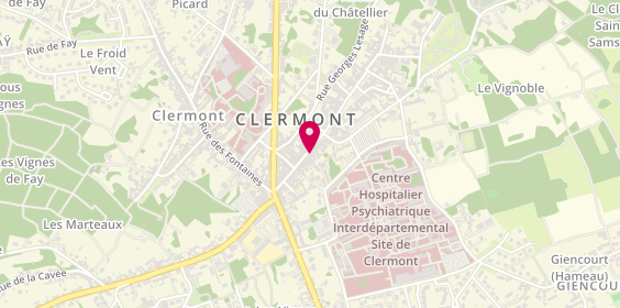 Plan de Boutique Myriade, 54 Rue de la République, 60600 Clermont