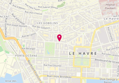 Plan de Les Tentureries, 16 Rue Georges Braque, 76600 Le Havre