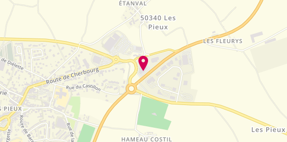 Plan de Centrakor Les Pieux, 41 Route de Cherbourg, 50340 Les Pieux