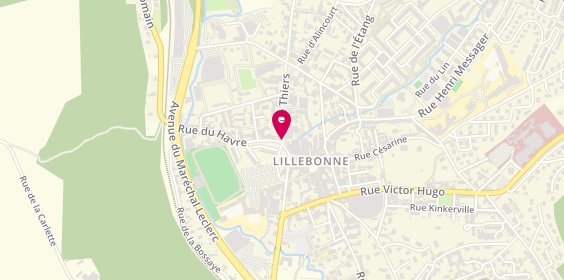 Plan de Boulevard Fleuri, 3 Rue Thiers, 76170 Lillebonne