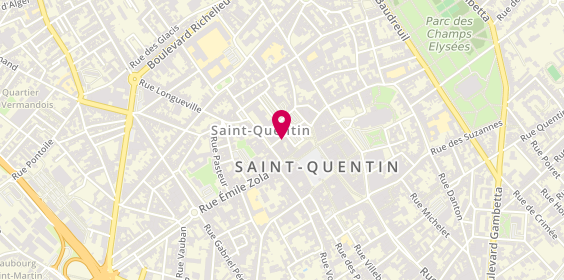 Plan de Terre et Fil l'Atelier, 1 Ter Rue des Halles, 02100 Saint-Quentin