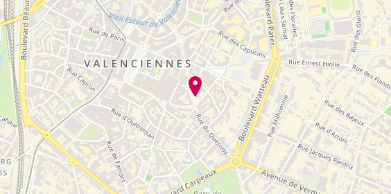 Plan de De Ryck, 83 Rue du Quesnoy, 59300 Valenciennes