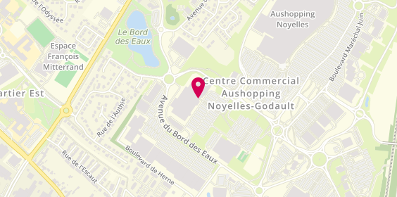 Plan de Castorama, Zone Aménagement le Bord des Eaux au Shopping C Commercial Auchan Noyelles, 62110 Hénin-Beaumont