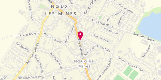 Plan de Coupet Delbarre, 203 Rue Nationale, 62290 Nœux-les-Mines