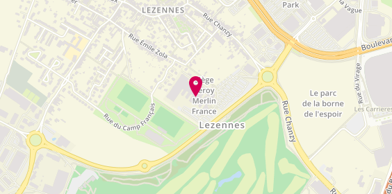 Plan de Leroy Merlin France - siège social, Rue Chanzy, 59260 Lezennes