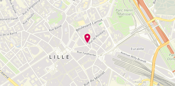 Plan de Casa Blanca Home, 5 Rue de Roubaix, 59800 Lille