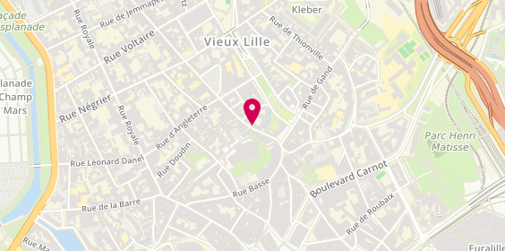 Plan de Ellen Desforges, 28 Rue de la Monnaie, 59800 Lille